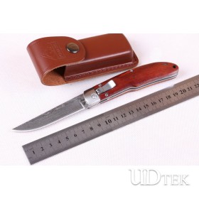 Damascus Horizontal open knife UD402053