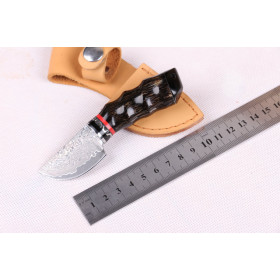 DamascusYellow horns butcher's knife UD402064