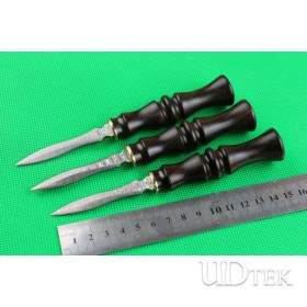 All hand natural ebony Damascus tea knife no logo UD402140