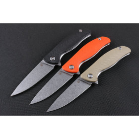 High quality steel lock Bear head folding knife (stone-washing) UD402388
