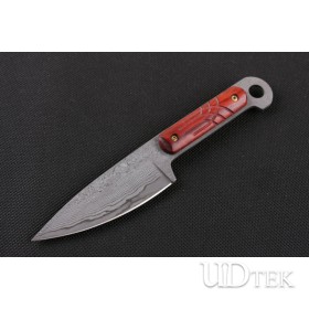 Small antelope Damascus tactical knife UD402405