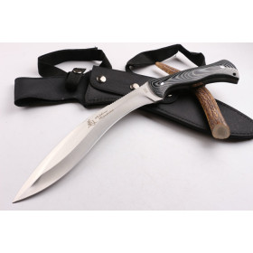 KikuMatsuda dogleg outdoor camping knife machete with sanding surface UD404438