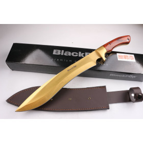 Black Fox series—Leader golden color fixed blade hunting knife UD404487