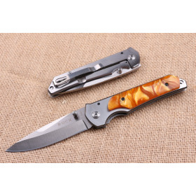 Buck DA87 440 stainless steel folding camping knife UD404493