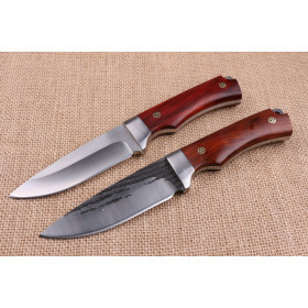Cocobolo 828B handmade hunting knife with 9Cr18mov steel and forged steel UD404501