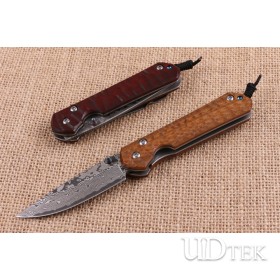 Sandalwood Chris Reeve small sand folding knife two types UD404511