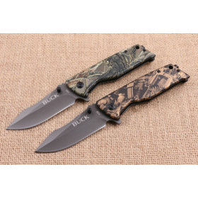 BUCKX58 fast opening camo handle two colors folding knife UD404710