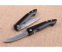 Black beauty VG10 Damascus steel folding knife UD404803