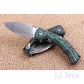 Cold Steel Micarta handle dogleg folding knife with 5cr15 stainless steel UD404810