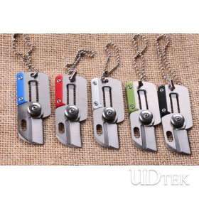 Small stainless steel folding knife with 5 color UD404862