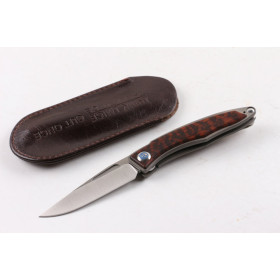 M390 steel Chris Reeve CR GUT ONNCE Mennady small sand folding hunting knife (wood handle)UD404915