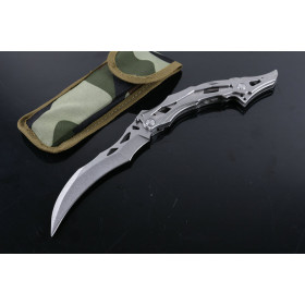 Bear Head Stone-washing blade no logo Pterosaurs claw Karambit knife UD404952