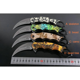 Fox FA33 claw karambit knife with coated handle UD404957