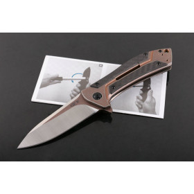 Zero Tolerance ZT0801CF Titanium handle M390 steel folding hunting knife UD404963