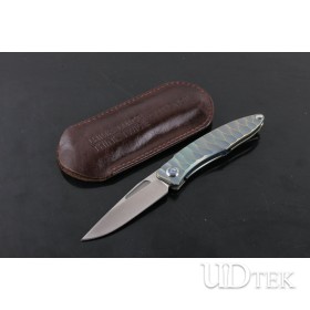 Chris Reeve Mennady M390 steel small sand folding knife（Wavy pattern）UD405001