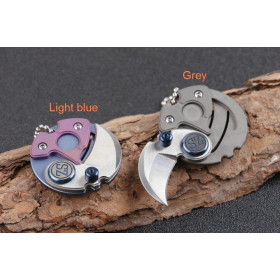 D2 Blade Titanium Handle Coin Knife EDC Multifunctional Tool UD405087