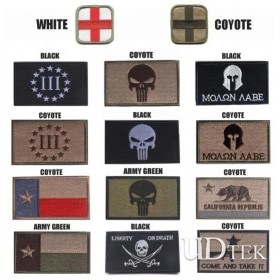 Molon Labe Punisher Armbands Embroidery Velcro paste badge patch UD7002