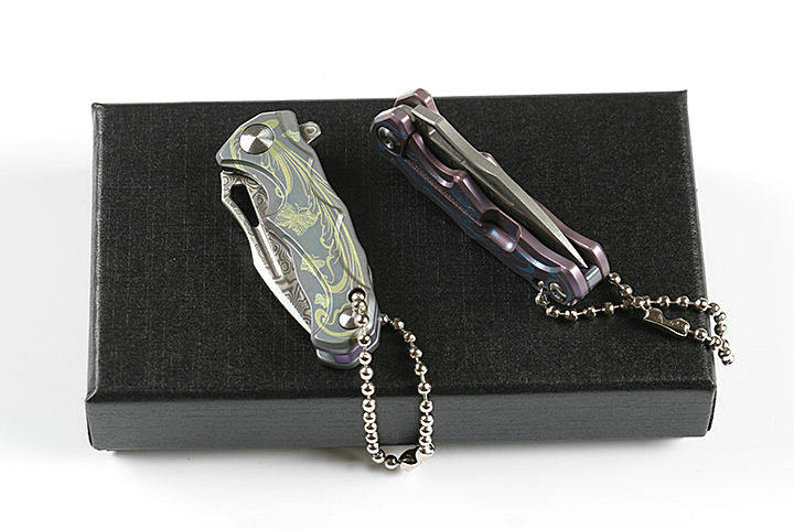 Damascus Steel HA014 Bearing Quick Opening Damascus Folding Camping ...