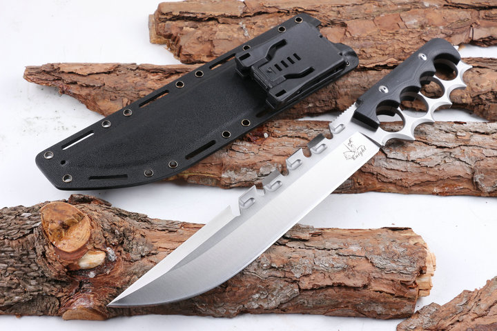 wrangler straight knife fixed blade hunting knife